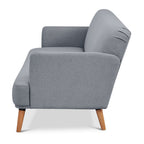 Brianna 3 Seater Fabric Sofa Bed Light Grey 