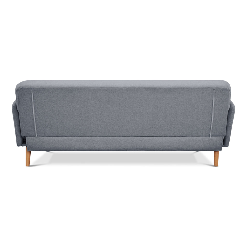 Brianna 3 Seater Fabric Sofa Bed Light Grey 