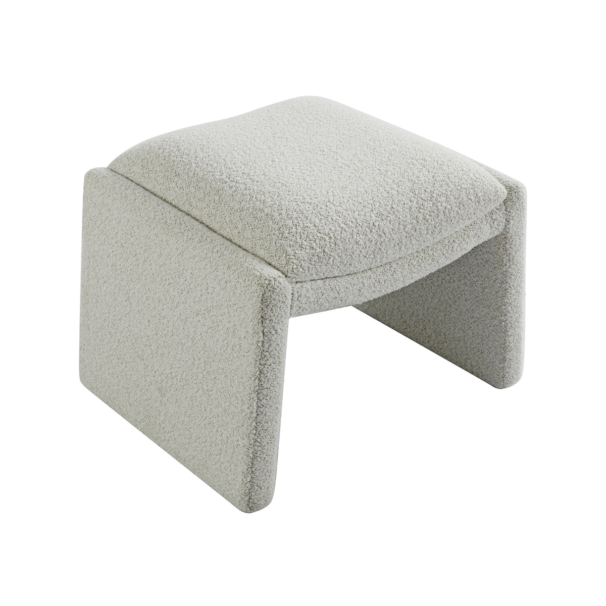 Broadway 60cm Boucle Ottoman Ivory