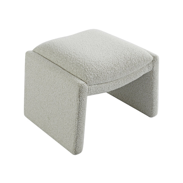 Broadway 60cm Boucle Ottoman Ivory