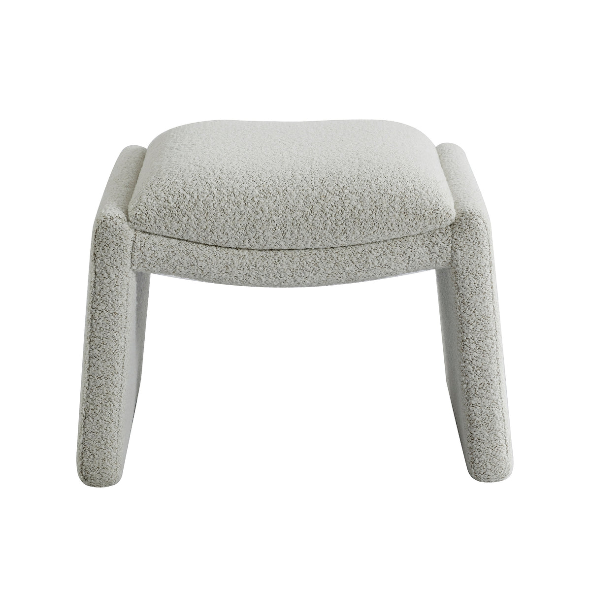 Broadway 60cm Boucle Ottoman Ivory