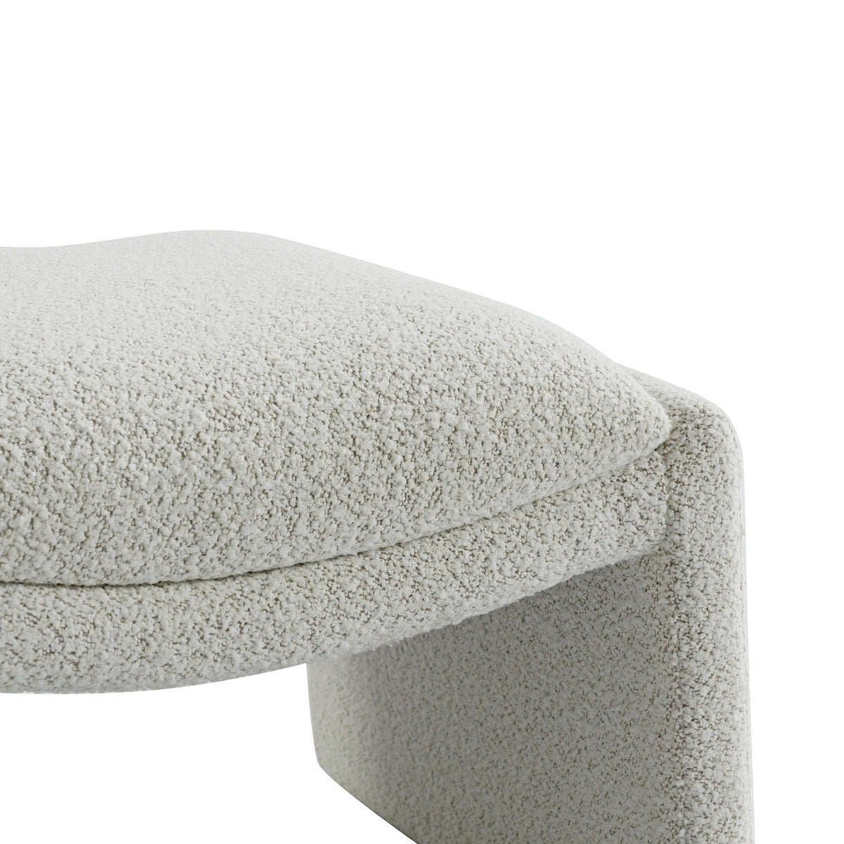 Broadway 60cm Boucle Ottoman Ivory