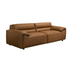 Brunelli 2+3 Seater Set Sofa Genuine Leather Tan