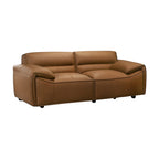 Brunelli 2+3 Seater Set Sofa Genuine Leather Tan