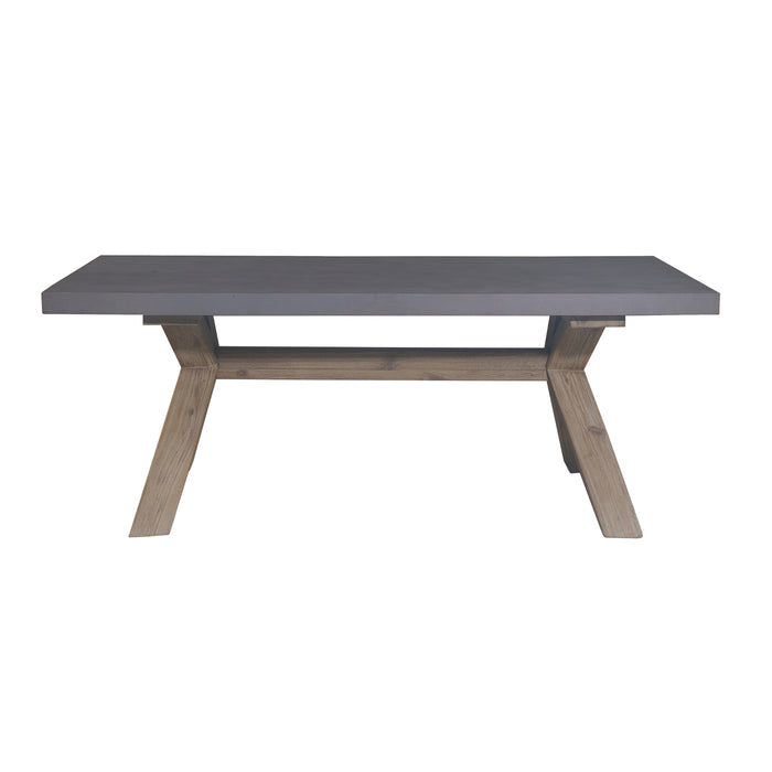 Byron Outdoor PolyCement Top Coffee Table Grey 