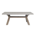 Byron Outdoor PolyCement Top Coffee Table White 