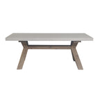 Byron Outdoor PolyCement Top Coffee Table White 