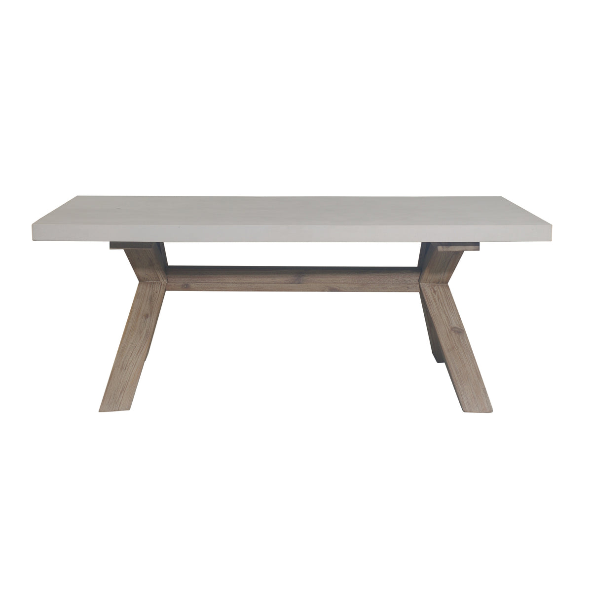 Byron Outdoor PolyCement Top Coffee Table White 