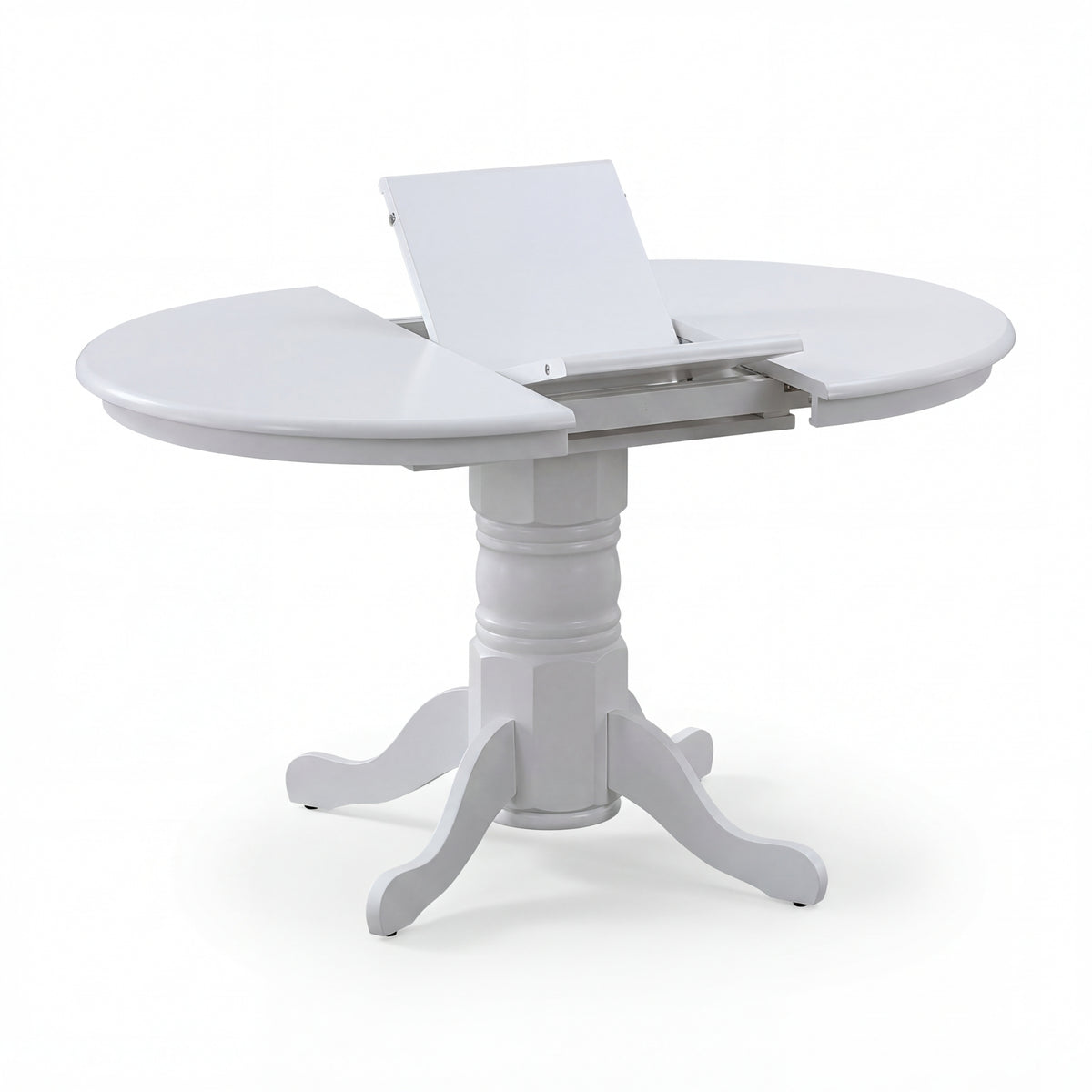 Cairns 106-150cm Extendable Round Hampton Dining Table White