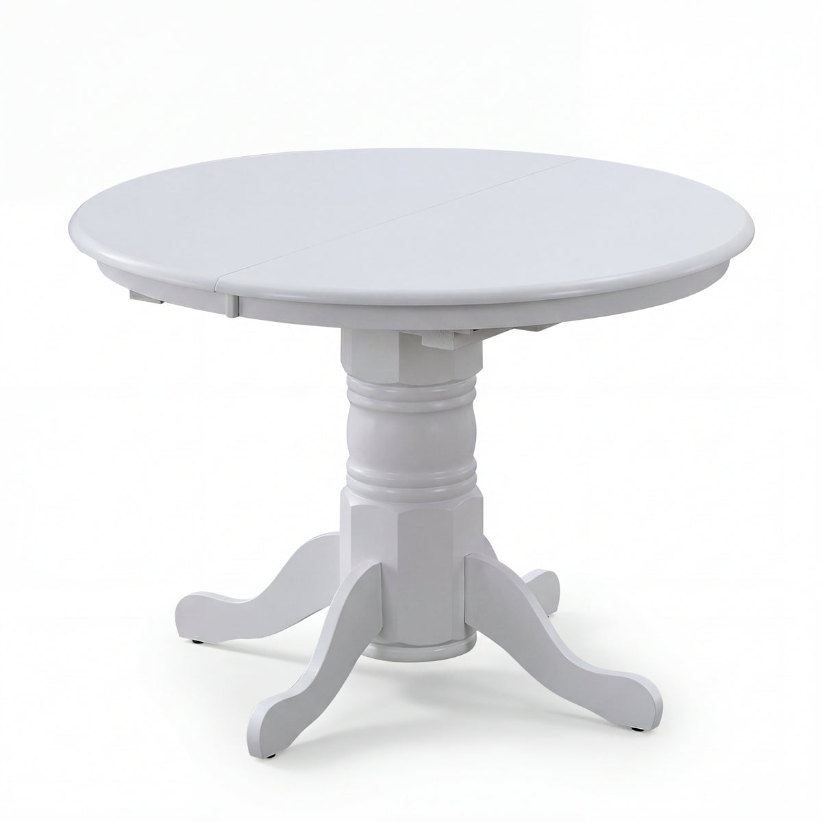 Cairns 106-150cm Extendable Round Hampton Dining Table White