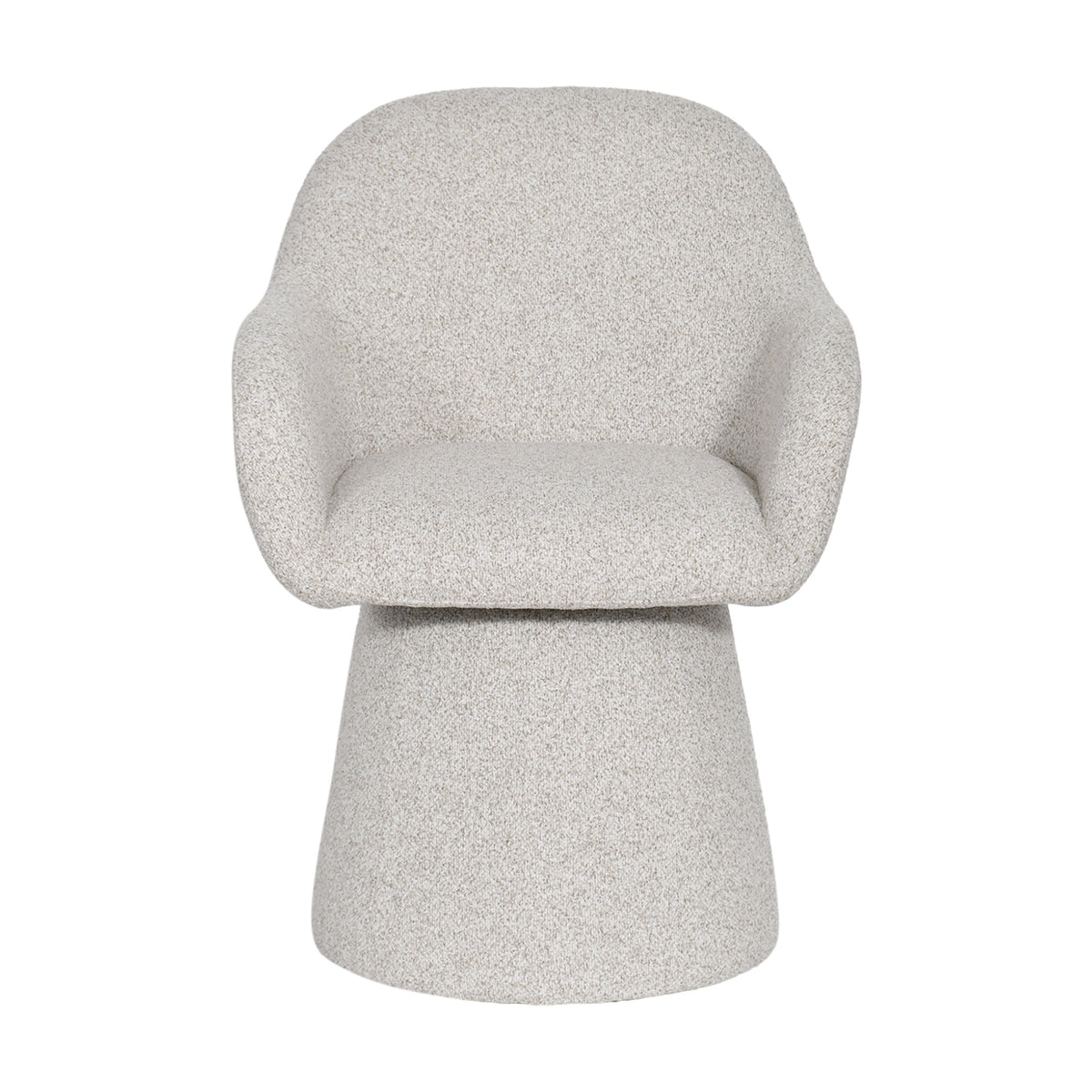 Cali Fabric Swivel Dining Chair Grey
