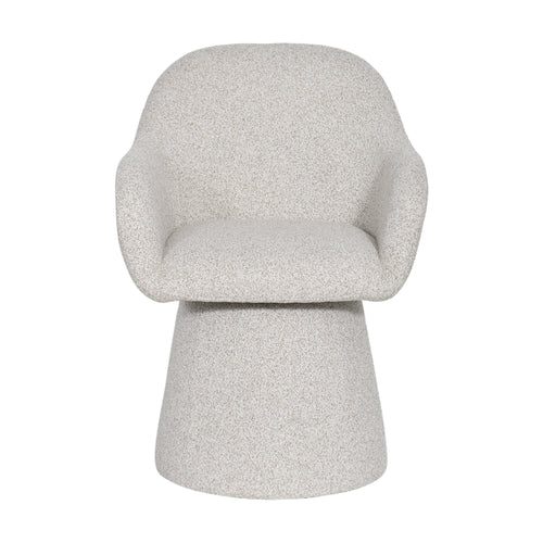 Cali Fabric Swivel Dining Chair Grey
