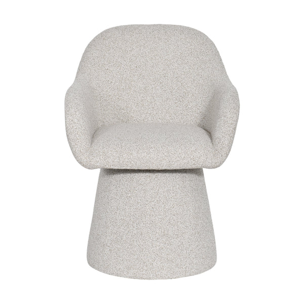 Cali Fabric Swivel Dining Chair Grey