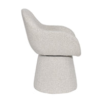 Cali Fabric Swivel Dining Chair Grey