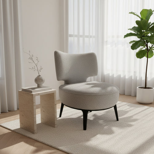 Calla Occasional Accent Corner Chair Grey
