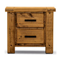 Camdenville Bedside Table Solid Pine Frame Oak