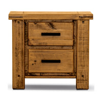 Camdenville Bedside Table Solid Pine Frame Oak