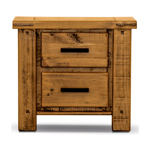 Camdenville Bedside Table Solid Pine Frame Oak