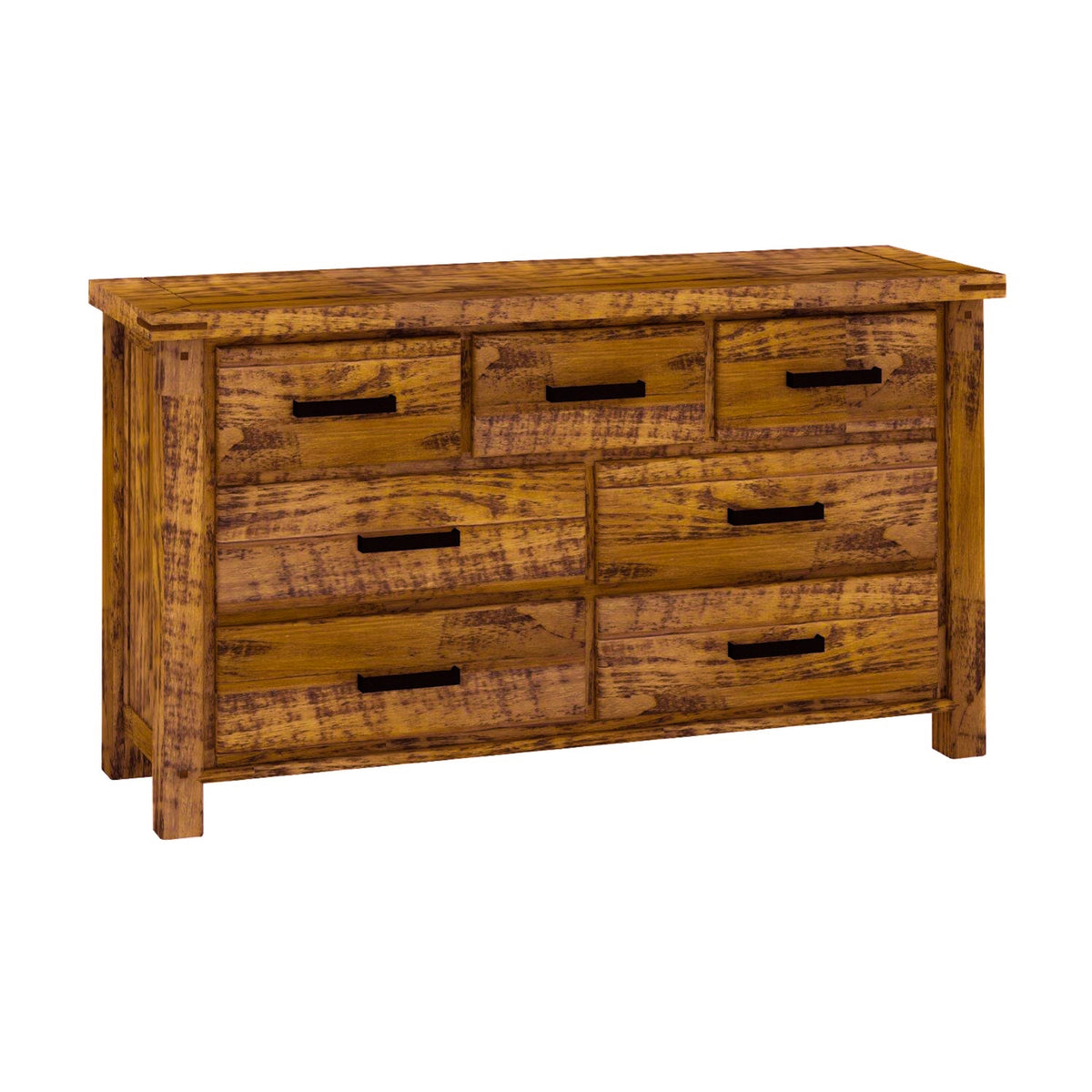 Camdenville Dresser Chest of Drawer Solid Pine Frame Oak