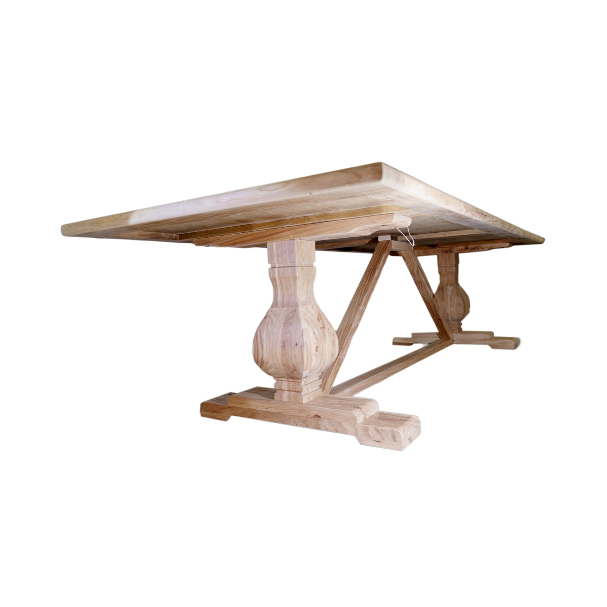 Cassie 300cm Reclaimed Elm Wood Dining Table - Natural