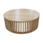 Catalina 135cm Round Coffee Table Natural Oak