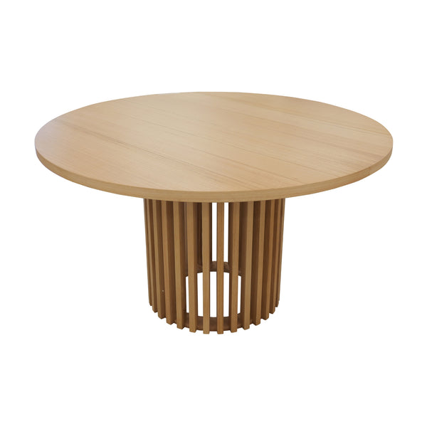 Catalina 135cm Round Dining Table Natural Oak