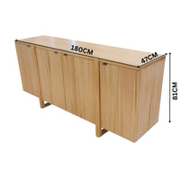 Catalina 180cm Buffet Table Natural Oak
