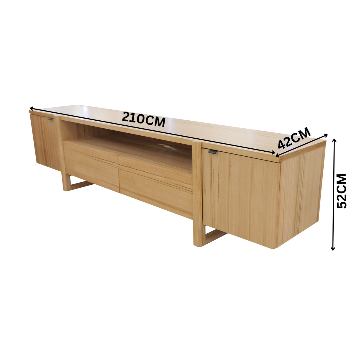 Catalina 210cm ETU Entertainment TV Unit Natural Oak