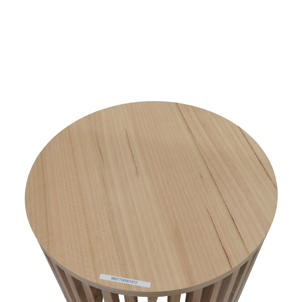 Catalina 65cm Round Lamp Table Natural Oak