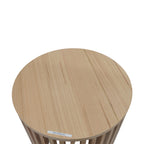 Catalina 65cm Round Lamp Table Natural Oak