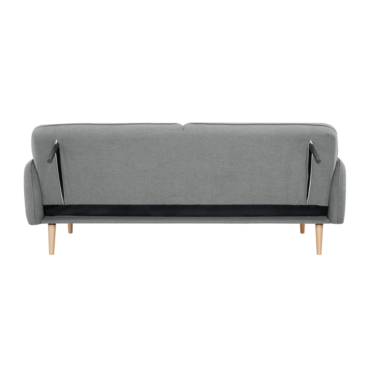 Celia 3 Seater Fabric Sofa Bed Light Grey 