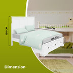 Celosia 4pc Bed Frame Bedside Tallboy Suite King 
