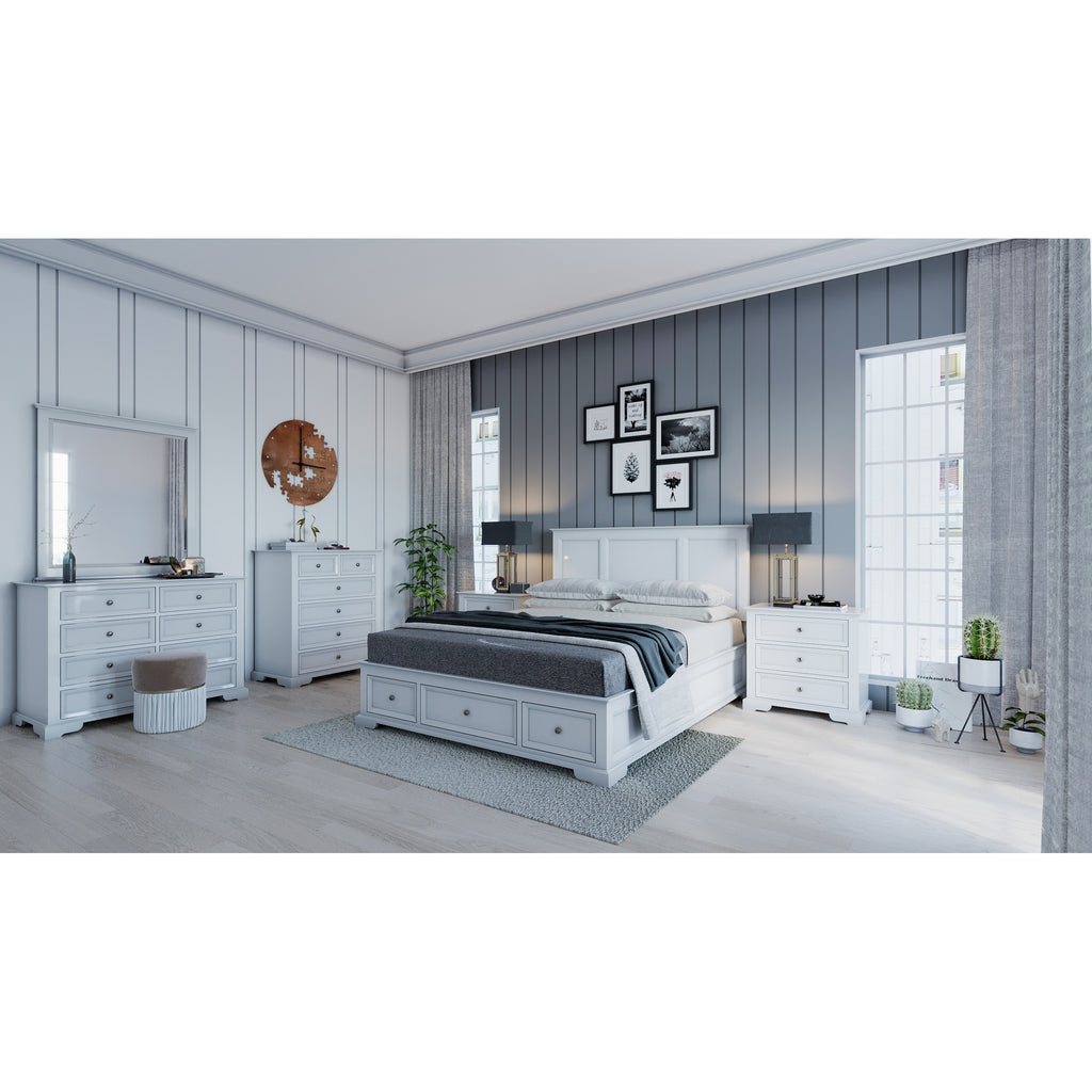 Celosia 5pc Bed Frame Bedside Dresser Suite King 