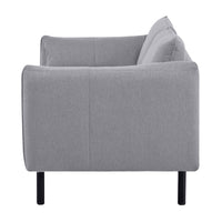 Channel 3 Seater Fabric Sofa Grey 