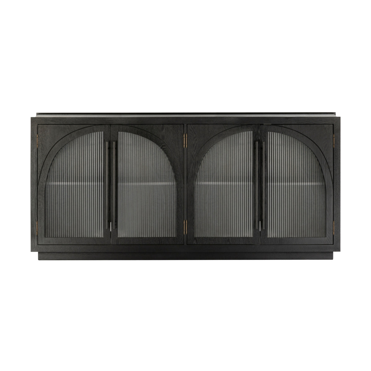 Charles 178cm Sideboard Modern 4 Door Storage Cabinet Unit Black