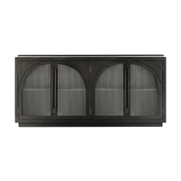 Charles 178cm Sideboard Modern 4 Door Storage Cabinet Unit Black
