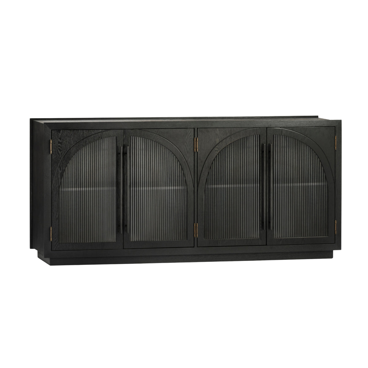 Charles 178cm Sideboard Modern 4 Door Storage Cabinet Unit Black
