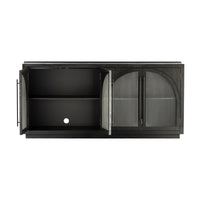 Charles 178cm Sideboard Modern 4 Door Storage Cabinet Unit Black