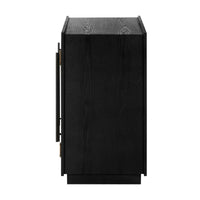 Charles 178cm Sideboard Modern 4 Door Storage Cabinet Unit Black