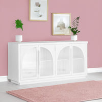 Charles 178cm Sideboard Modern 4 Door Storage Cabinet Unit White