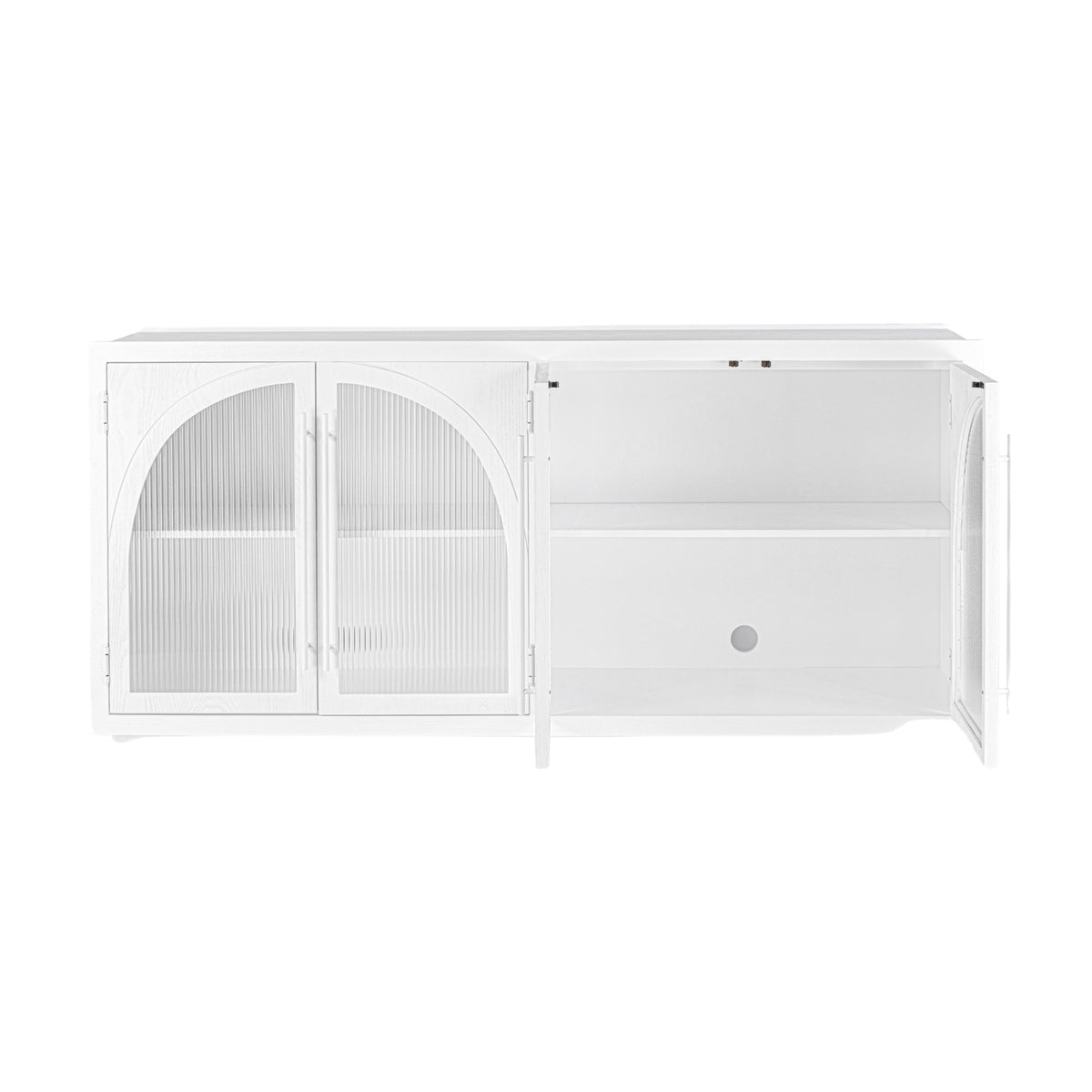 Charles 178cm Sideboard Modern 4 Door Storage Cabinet Unit White