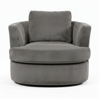 Charlie Swivel Rotating Arm Chair Occasional Accent Grey