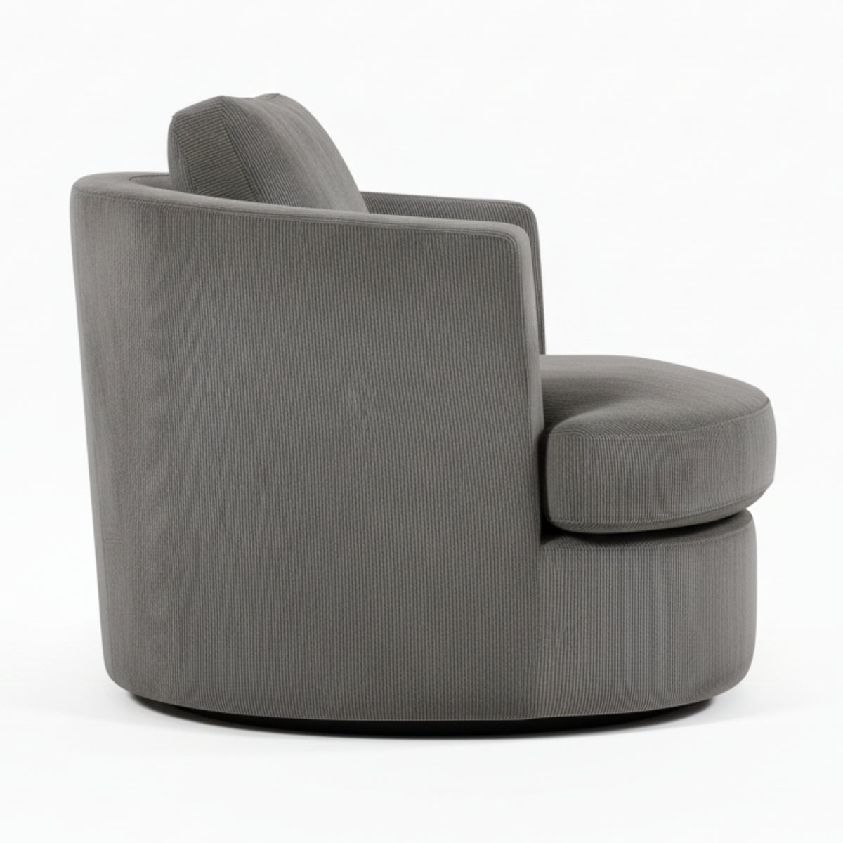 Charlie Swivel Rotating Arm Chair Occasional Accent Grey