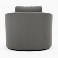 Charlie Swivel Rotating Arm Chair Occasional Accent Grey
