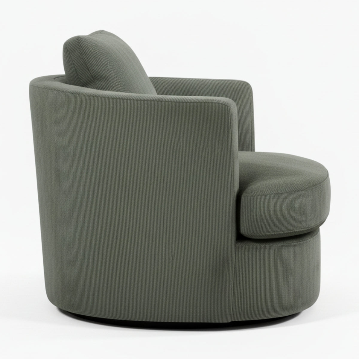 Charlie Swivel Rotating Arm Chair Occasional Accent Olive Green
