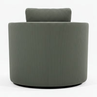 Charlie Swivel Rotating Arm Chair Occasional Accent Olive Green