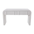 Chloe Channel 140cm Console Table Ivory and White Oak