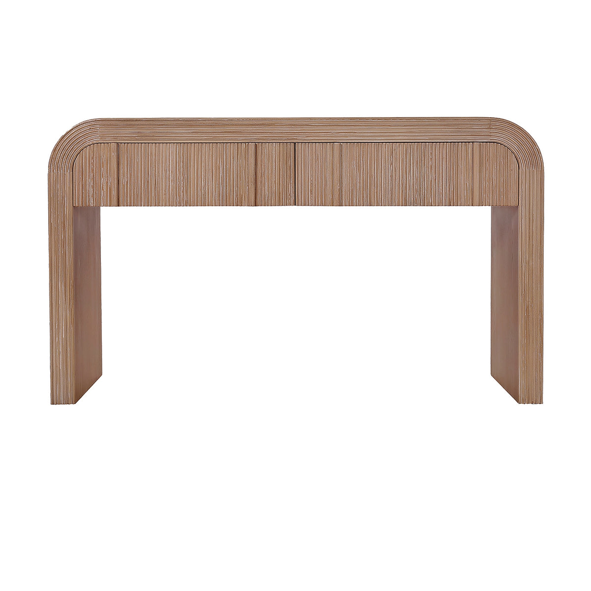 Chloe Channel 140cm Console Table Natural Oak