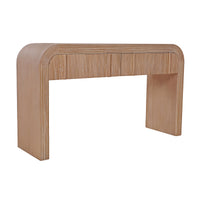 Chloe Channel 140cm Console Table Natural Oak