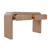 Chloe Channel 140cm Console Table Natural Oak